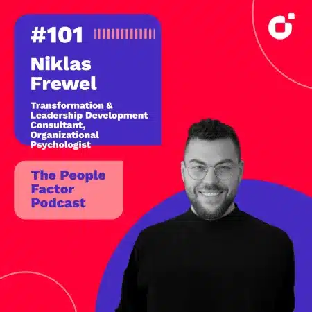 A Portrait of Niklas Frewel. He is guest at the 101st episode of Thomas Kohler's The People Factor Podcast.