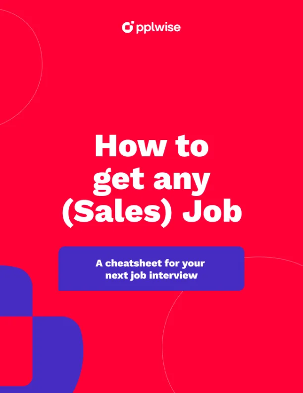 Cover of pplwise's whitepaper ‘How to get any Sales Job‘