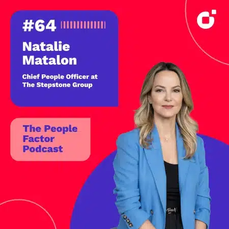 Natalie Matalon; Chief People Officer at The Stepstone Group and guest at the 64th episode of Thomas Kohler's The People Factor Podcast.